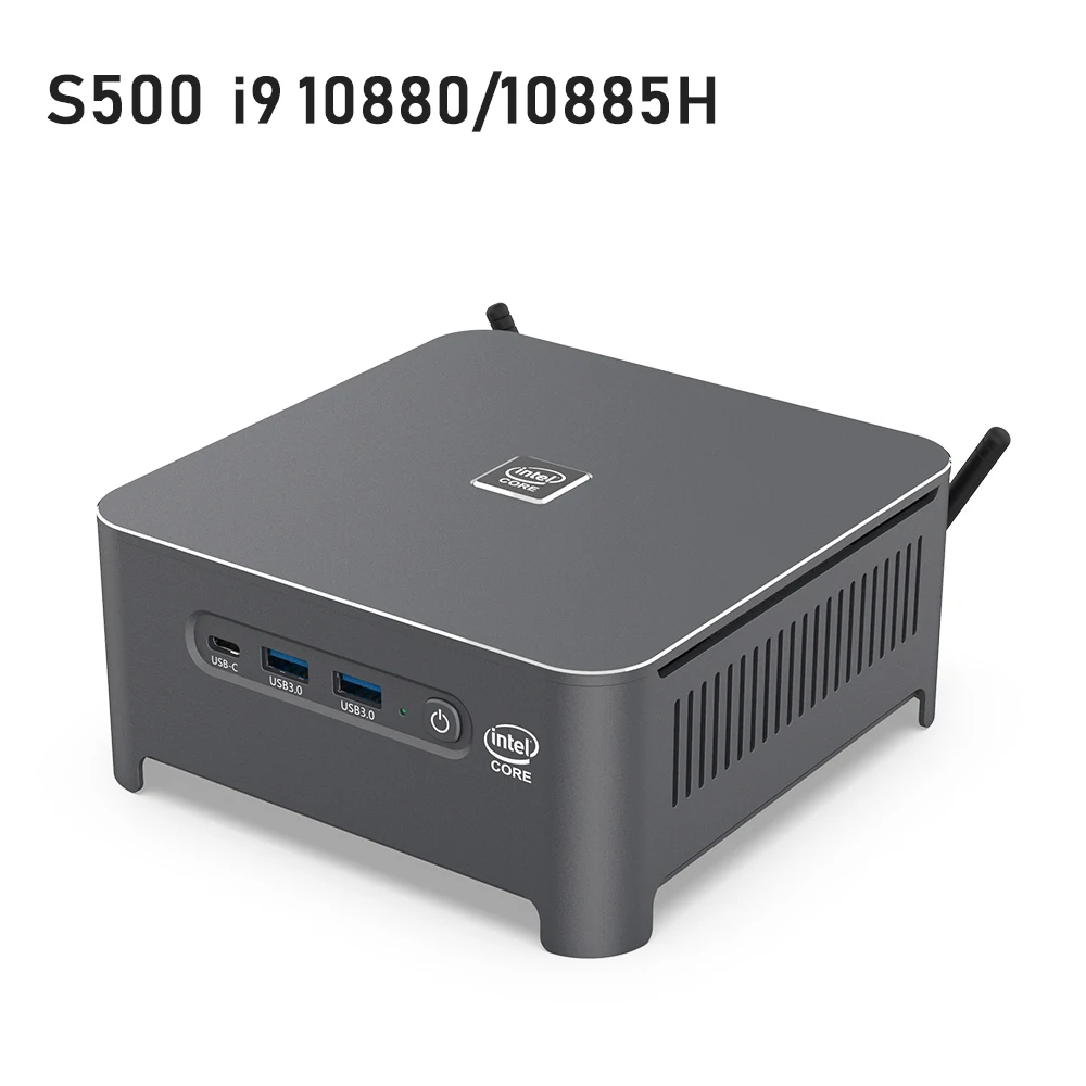 Мини ПК S500 Windows 10 Pro Intel I9 10880H/10885H 8 ГБ 16 ОЗУ 256 512 NVMe SSD Двойной Wi Fi Bluetooth 1000M LAN|Мини ПК| |