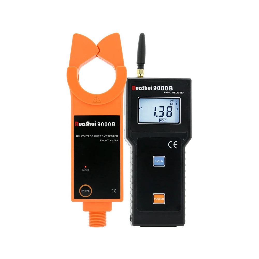 

RuoShui 9000B Wireless Transmission High /Low Voltage 1200A AC Current Leakage Current Clamp Meter