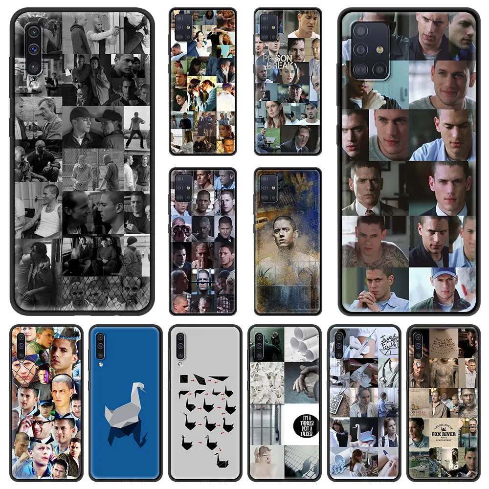 

Phone Case for Samsung Galaxy A50 A70 A10 A10S A20 A30 A40 A20S A20E A02S A12 A22 A32 Soft Silicone Black Cover Prison Break