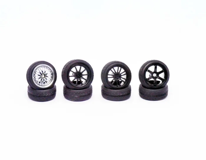 Kkit 1:43 шины с колесами BBS LM лучей TE37 CE28 RE30 модификация частей для 1/43 моделей