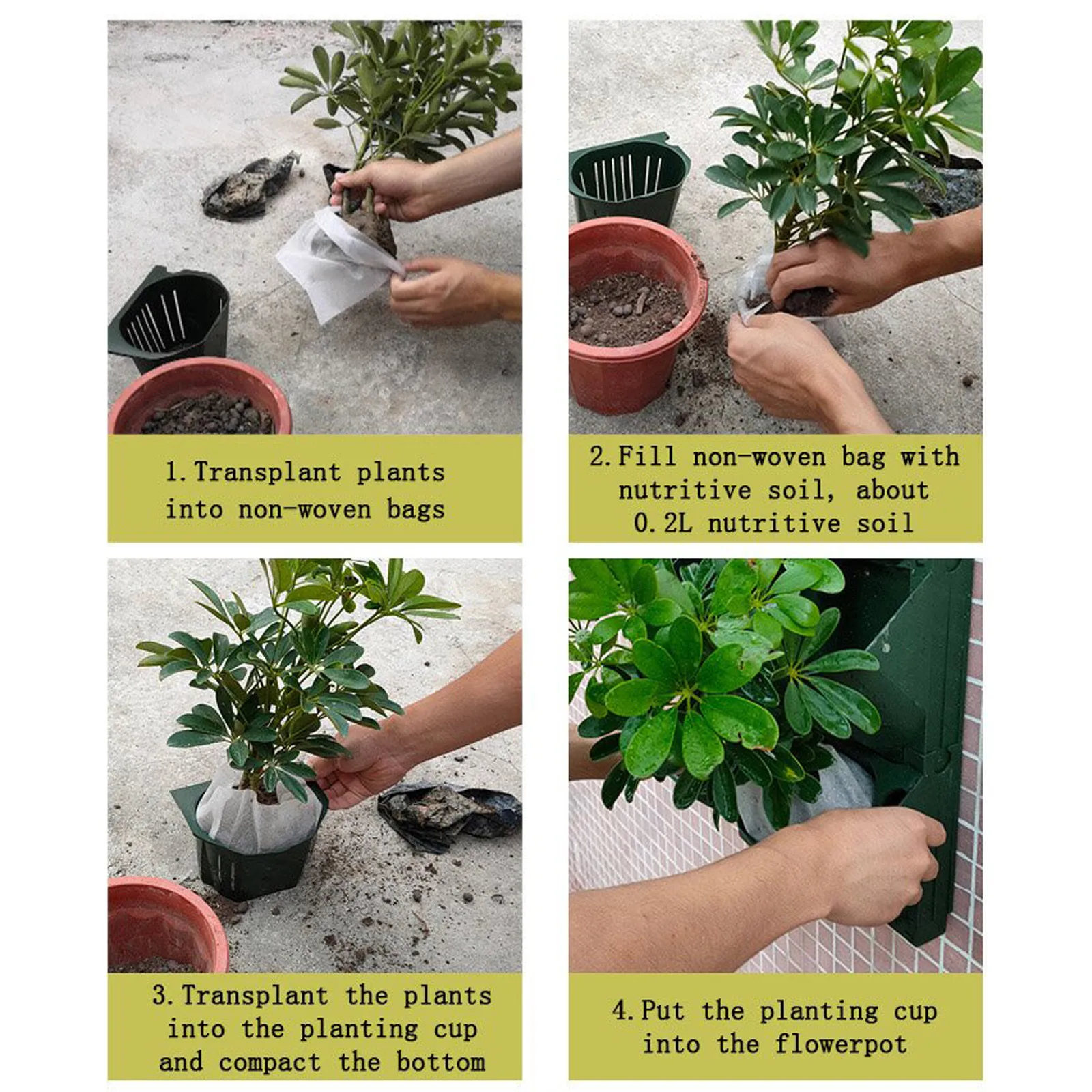 

Garden Decoration Outdoor Vertical Greening Plant Pot Wall Hanging Flower Combination Balcony Garden