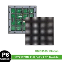 outdoor p6 led display module 32x32 pixels panel led matrix smd3535 full color sign message board digital display screen