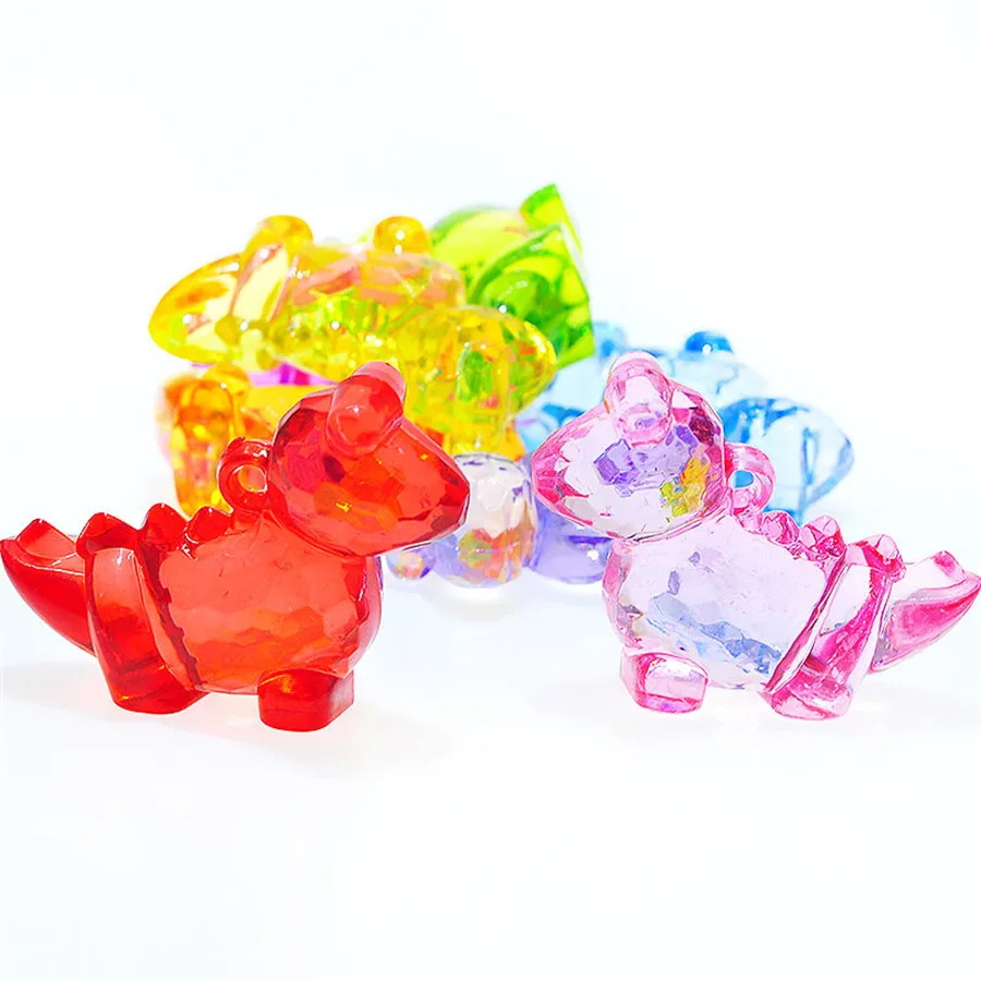 Kawaii с рисунком динозавра для маленьких детей животных Форма акриловая массивная