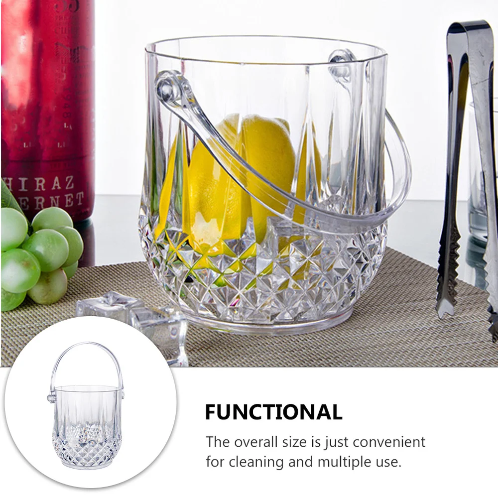 

1 Set Clear Ice Bucket or Champagne Bottles Ice Cooler Bar Decor