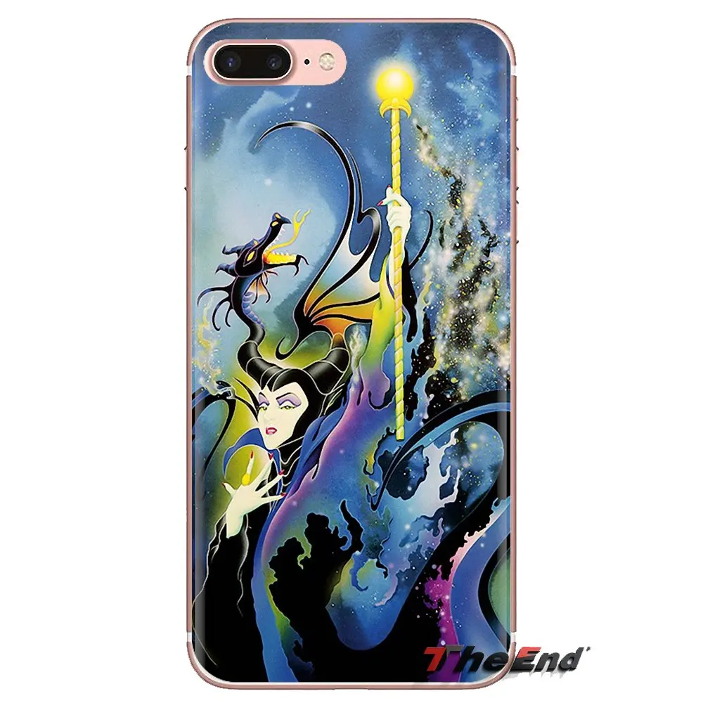 For Huawei Honor 7X V10 6C V9 6A Play 9 Mate 10 Pro Y7 Y5 P8 P10 Lite Plus GR5 2017 curse Maleficent Stained Glass Soft TPU Case |