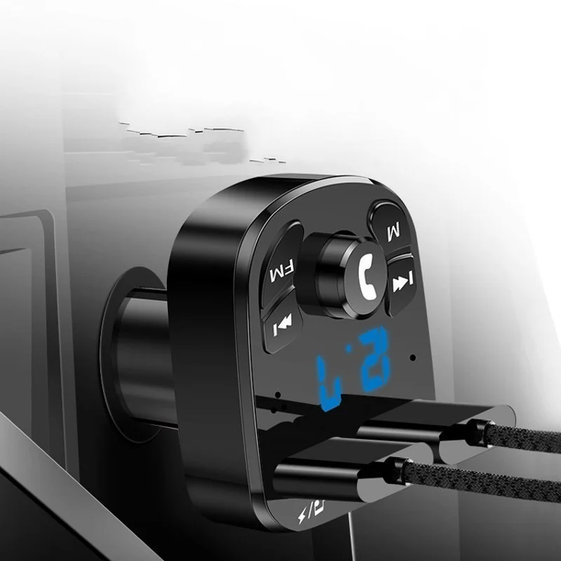 Автомобильный аудиоплеер Bluetooth 5 0 с двумя USB портами для U диска и телефона