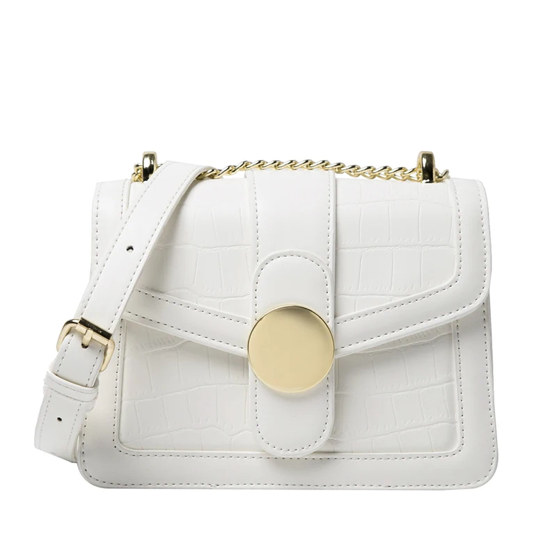 

Crocodile pattern Flap Crossbody bag 2020 New High quality PU Leather Women's Designer Handbag Chain Shoulder Messenger Bag