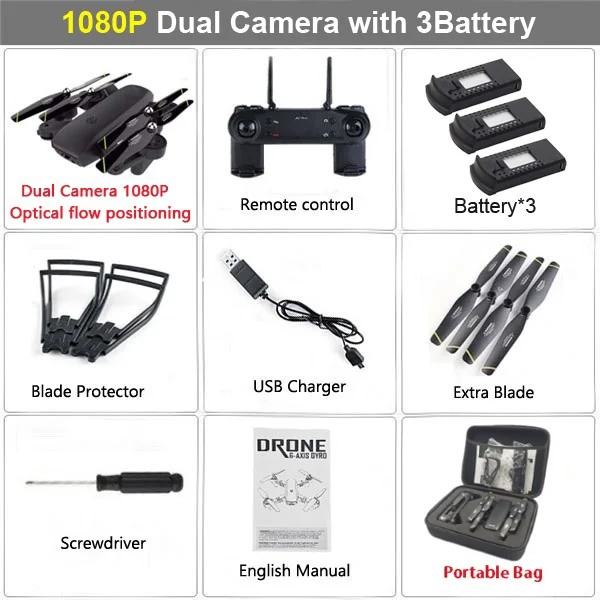 1080P Black 3B Bag LAUMOX M70 FPV Дрон оптический с 4K HD камерой Дрон wifi следует за мной Вертолет радиоуправляемый Дрон Радиоуправляемый квадрокоптер Дрон VS SG906 - Цвет: 1080P Black 3B Bag