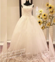 hotel wedding dress cap sleeves lace applique church wedding dress white wedding gown diamond sparkling wedding dress for women
