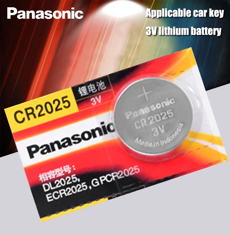 Panasonic оригинальный cr2025 аккумуляторы таблеточного типа 3V литиевая Батарея для