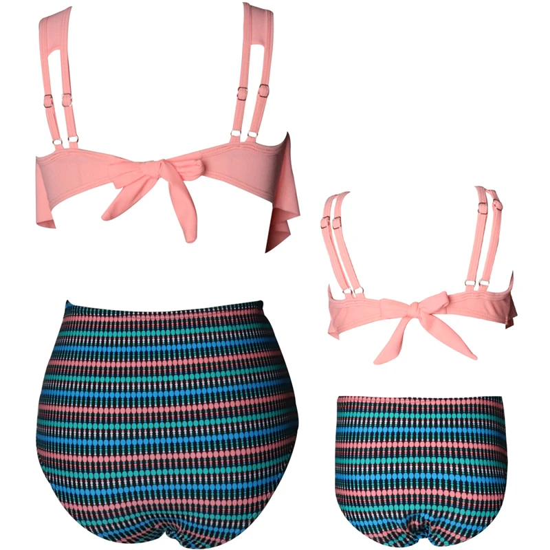 Купальники для девочек и женщин Мама я Семейные комплекты одинаковые купальники