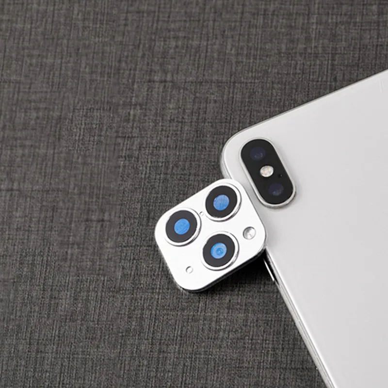 upgrade silver 1/2 шт. для iPhone Apple iPhone X XS MAX секунд изменение для 11Pro для iPhone 11 PRO MAX наклейка на рассеиватель изменение Камера Защитная крышка - Цвет: upgrade silver
