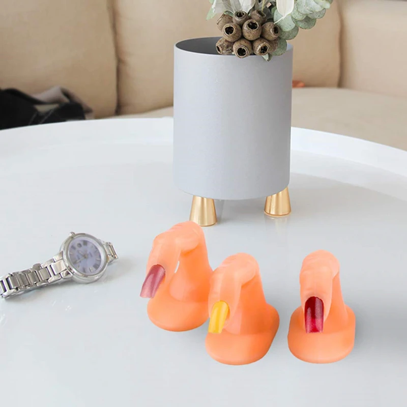

20pcs Practice Finger Nail Art Practice Finger Plastic Fake Fingers Without Nails for Hand Nail Art Training Display Decoration