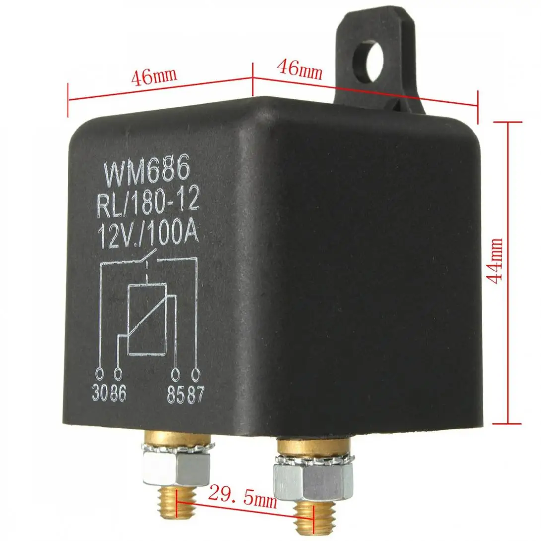 Переключатель разделение зарядки 100Amp 4 Pin сверхмощный ВКЛ ВЫКЛ реле