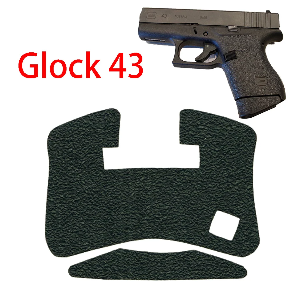 G43 нескользящая резиновая текстурированная лента для захвата перчатки на заказ Glock43 кобура антискользящее покрытие в области ладоней для 9 мм пистолета