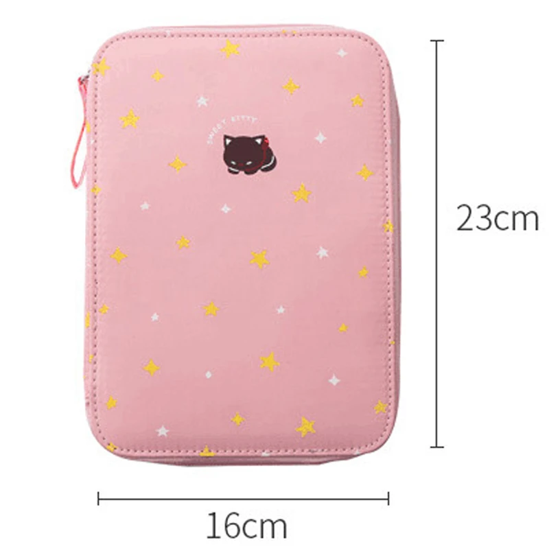 Вместительный школьный чехол для карандашей холщовый ручек мальчиков и