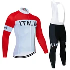 Трикотажный комплект мужской для велоспорта, с длинным рукавом, 20D