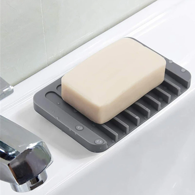 

Гибкая Антискользящая Подставка для хранения сухого мыла с ковриком для рисования, из твердого силикона, держатель для душевой кабины в ван...