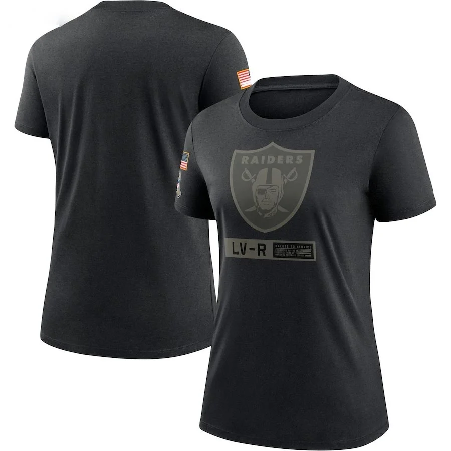 

Las Vegas Women's Raiders Salute To Service Black Performance T-Shirt