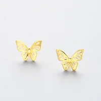 butterfly earrings for women 925 sterling silver temperament simple personality silver earrings cute sweet student jewelry gift