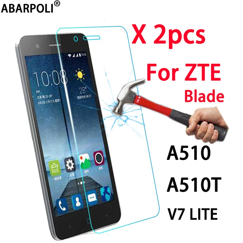 2 шт для zte Blade A510 A510T BA510 A 510 V7 Lite защитная пленка из закаленного стекла стеклянная