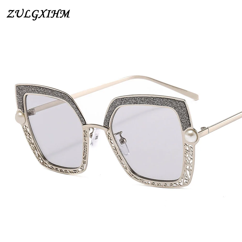 Классические винтажные Квадратные Солнцезащитные очки для женщин большие