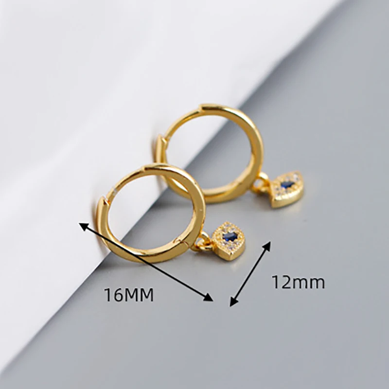 100% натуральная 925 Цвет серебристый Золотой Турецкий Дурной глаз синий циркон