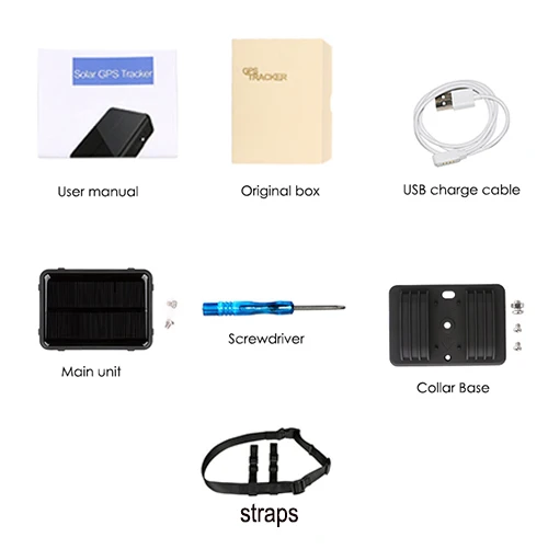 Collar Base Солнечный gps трекер для коров 9000mAh водонепроницаемый IP67 Магнитный gps локатор gps+ WiFi+ LBS геофенс SOS голосовой монитор бесплатное приложение - Цвет: Collar Base