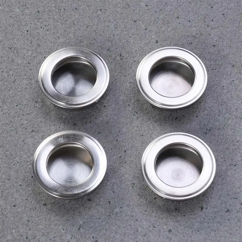 4 шт. нержавеющая сталь 35 мм вставные встраиваемые раздвижные дверные ручки