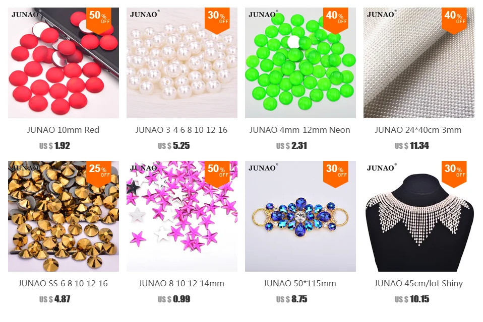 JUNAO 3 4681012, 16, 18, 20, 25-30 мм, бежевого и белого цветов Перламутровые бусинки не требующие отверстия в ухе, Свободные Бисер для одежды для DIY Одежда ювелирных изделий
