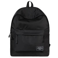 solid backpack brand new large capacity travel backpack bags waterproof high quality school bag for teenage girls 2019 black