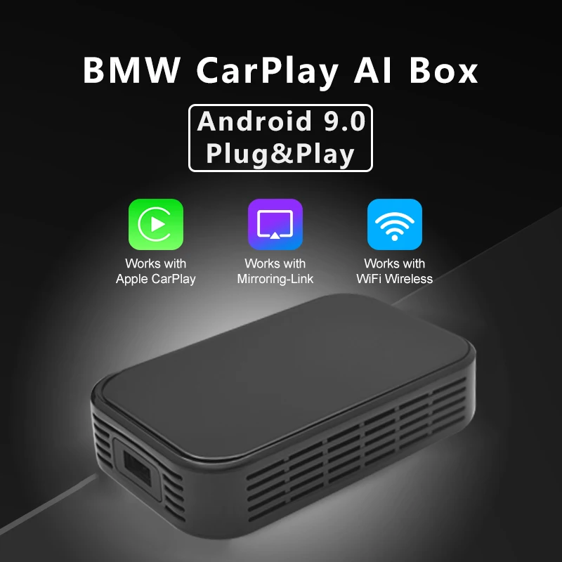 

Android, беспроводной автомобильный мультимедийный плеер Carplay Ai Box 4G, 4 + 64 ГБ, навигация, аудио и видео интерфейс, предназначенный для BMW