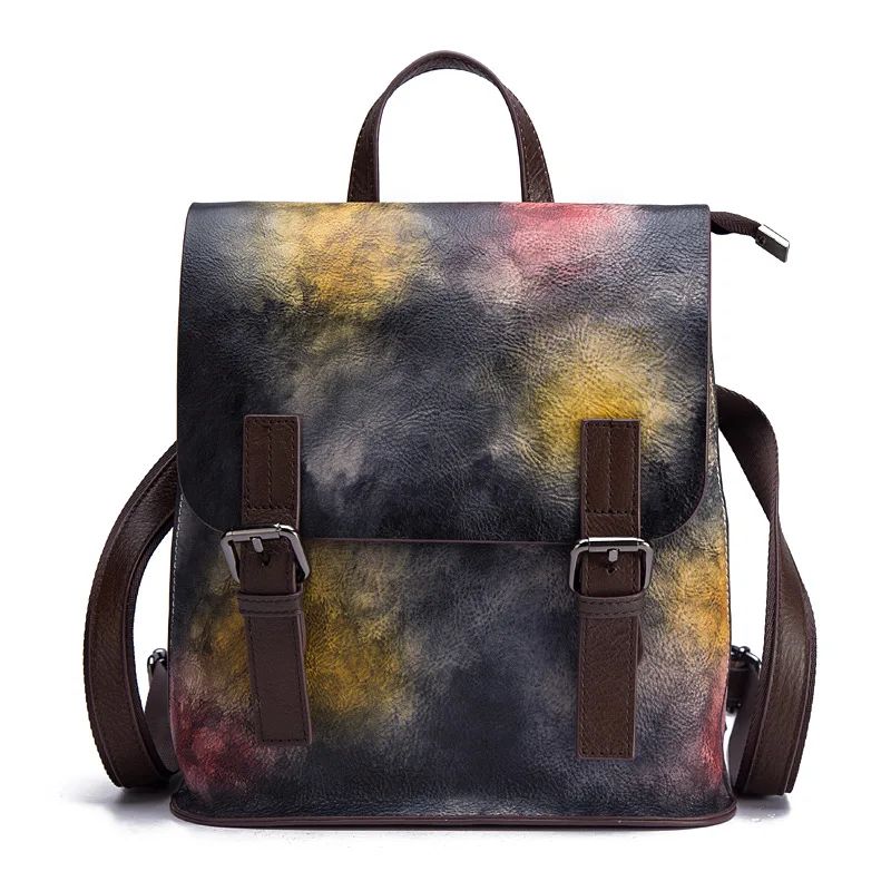 

Leather Shoulder Pack Retro Handicraft Fashion Shoulder Bags