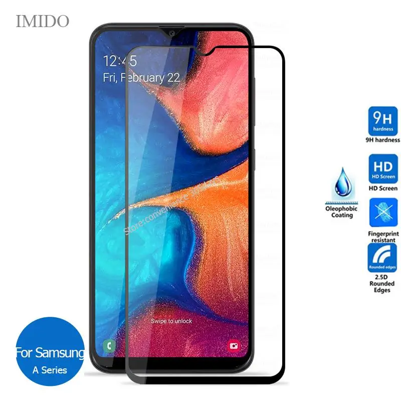 Закаленное стекло с полным покрытием для Samsung Galaxy A70S A40S A20S A10S A50S A30S A51 A71 Защита