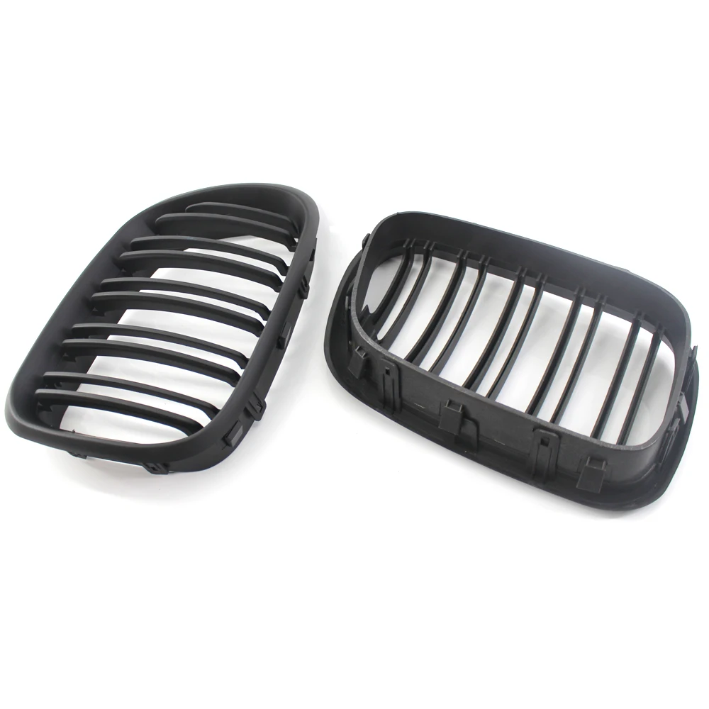 2 шт. глянцевый новый черный M Цвет передняя решетка почтальон спорт гриль для BMW 99