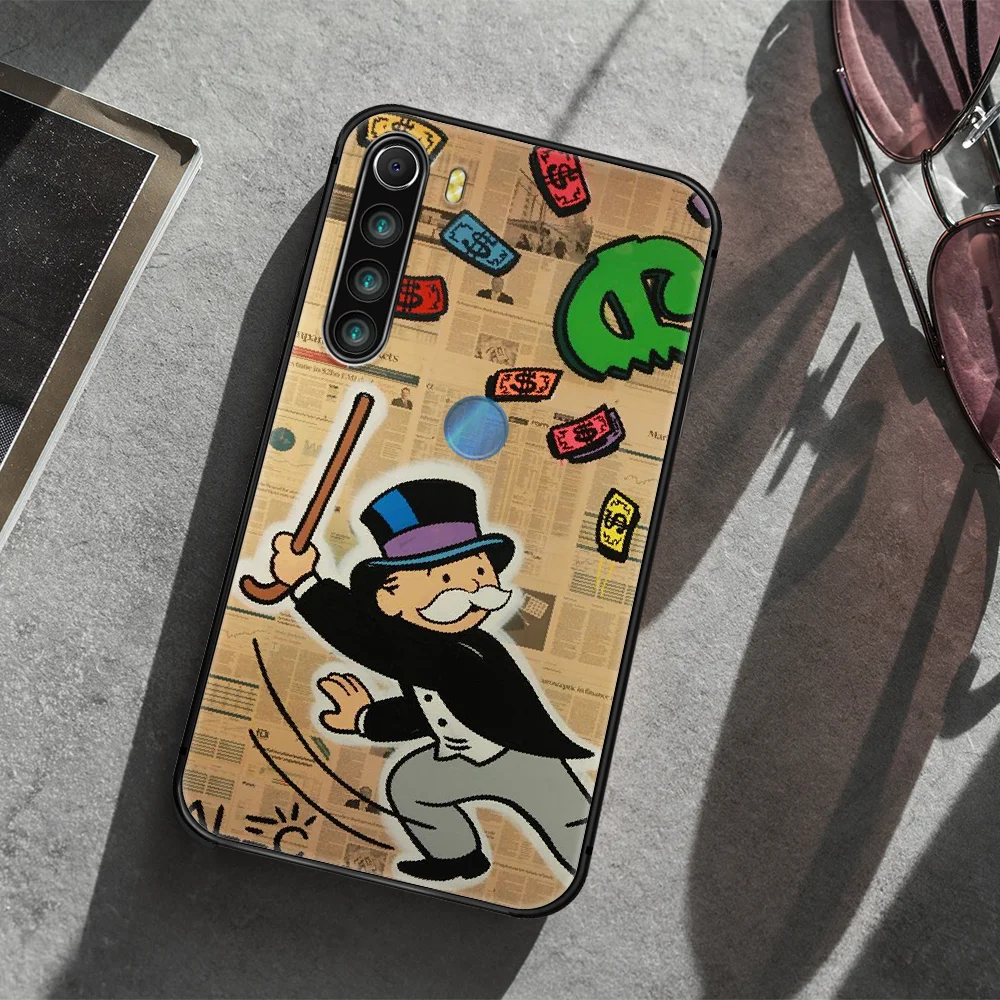 

cartoon Alec Monopoly Aesthetic Phone Case Cover Hull For XIAOMI Redmi 7 7a 8 8a 9 10X NOTE 6 7 7s 8 8t 9 9s Pro Max black Funda