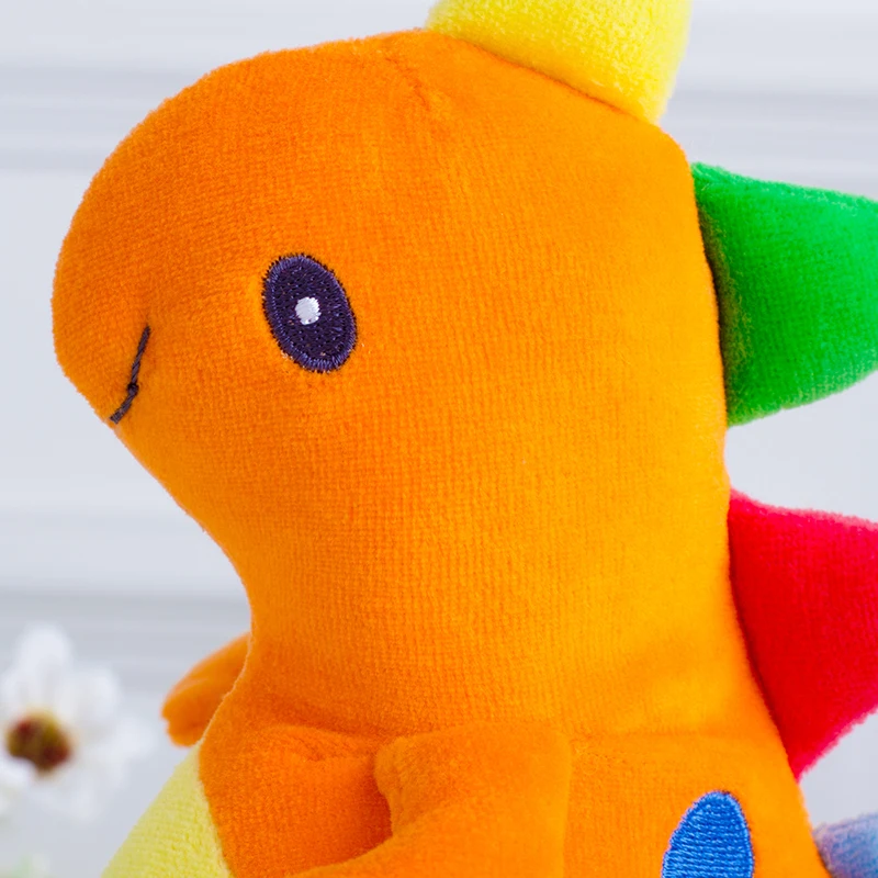 Плюшевая игрушка динозавр Тираннозавр Рекс кукла погремушка с длинным воротом и