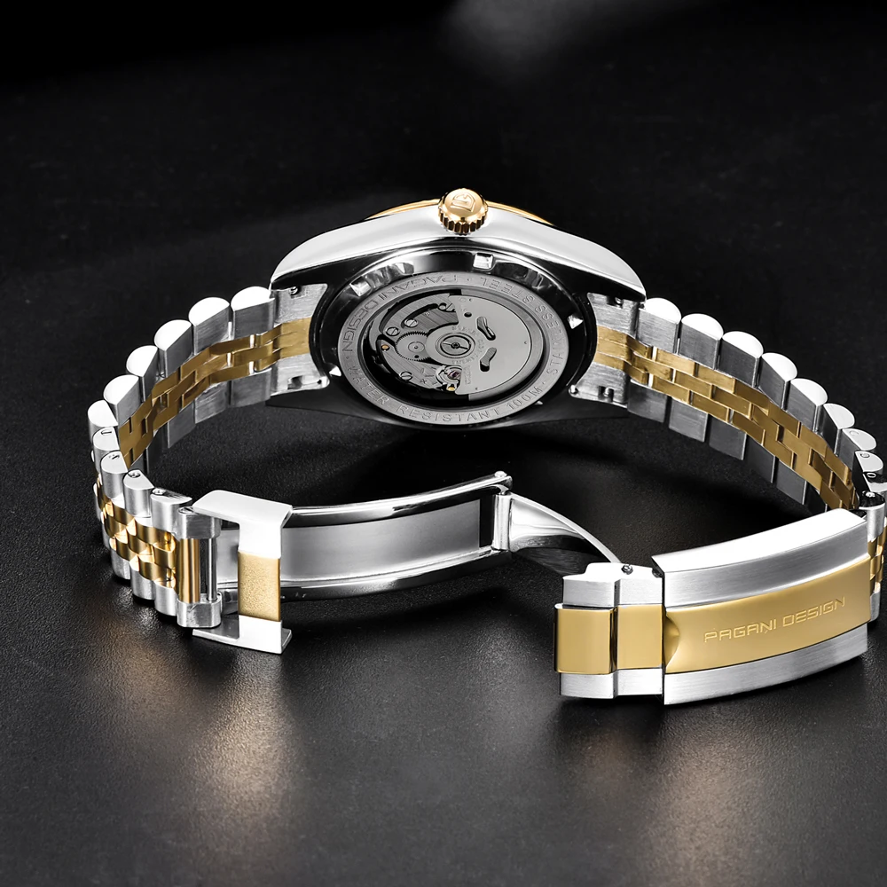 PAGANI DESIGN Orologi Meccanici da Uomo di Lusso In Oro Orologio Automatico  Degli Uomini In Acciaio Inox Orologio Da Polso di Business Per Gli Uomini  NH35A Orologio