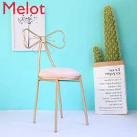 modern fashion simple home backrest dining room metal chair european style luxury creative butterfly leisure chair