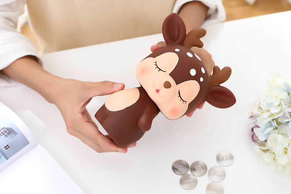 Милый олень Копилка Мультфильм Креативный прекрасный подарок сохранение