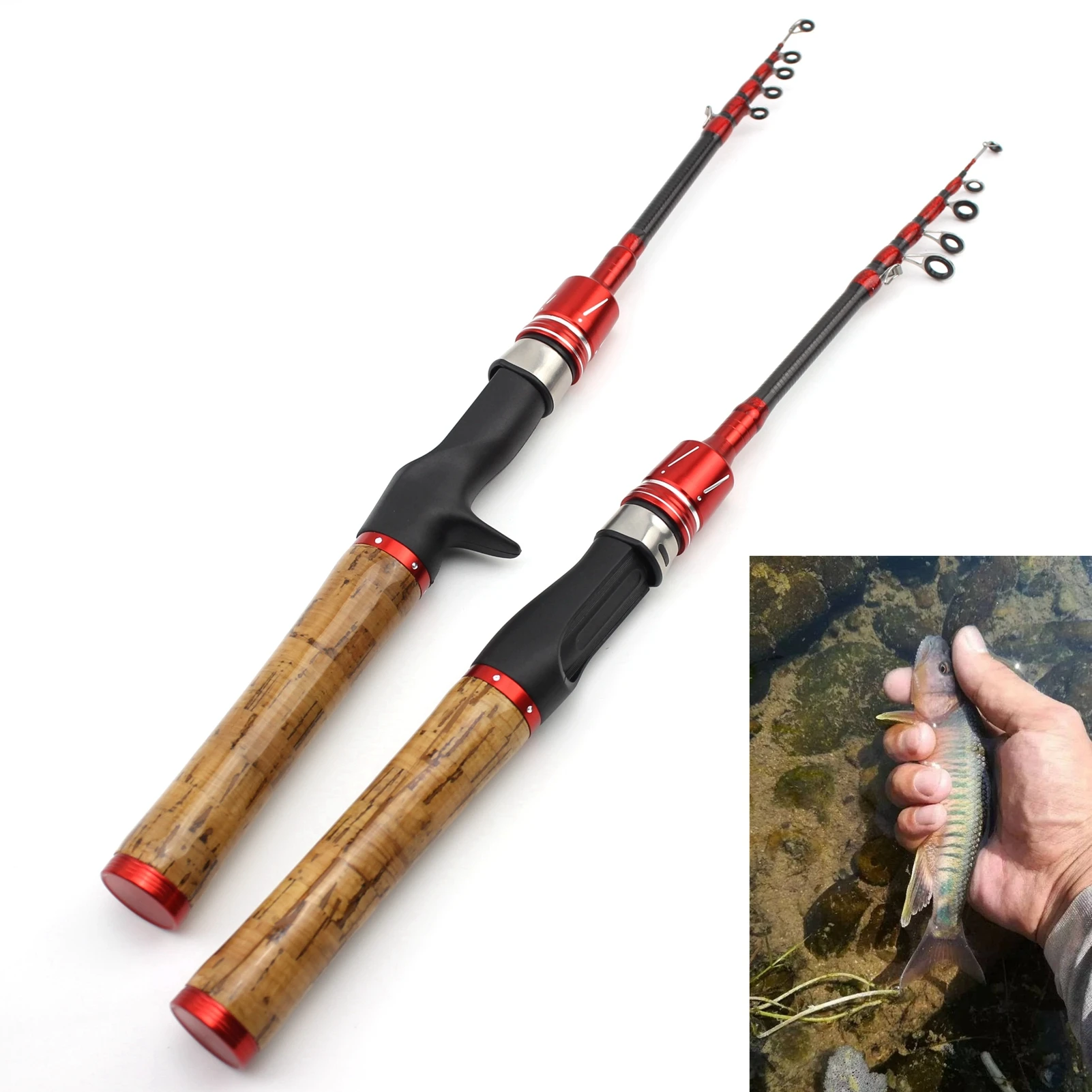 1.8M ul power Telescopic Spinning  Fishing Rod Lure Weight 1-5g Children beginners Catch small fish pole so soft slow rod pesca images - 6