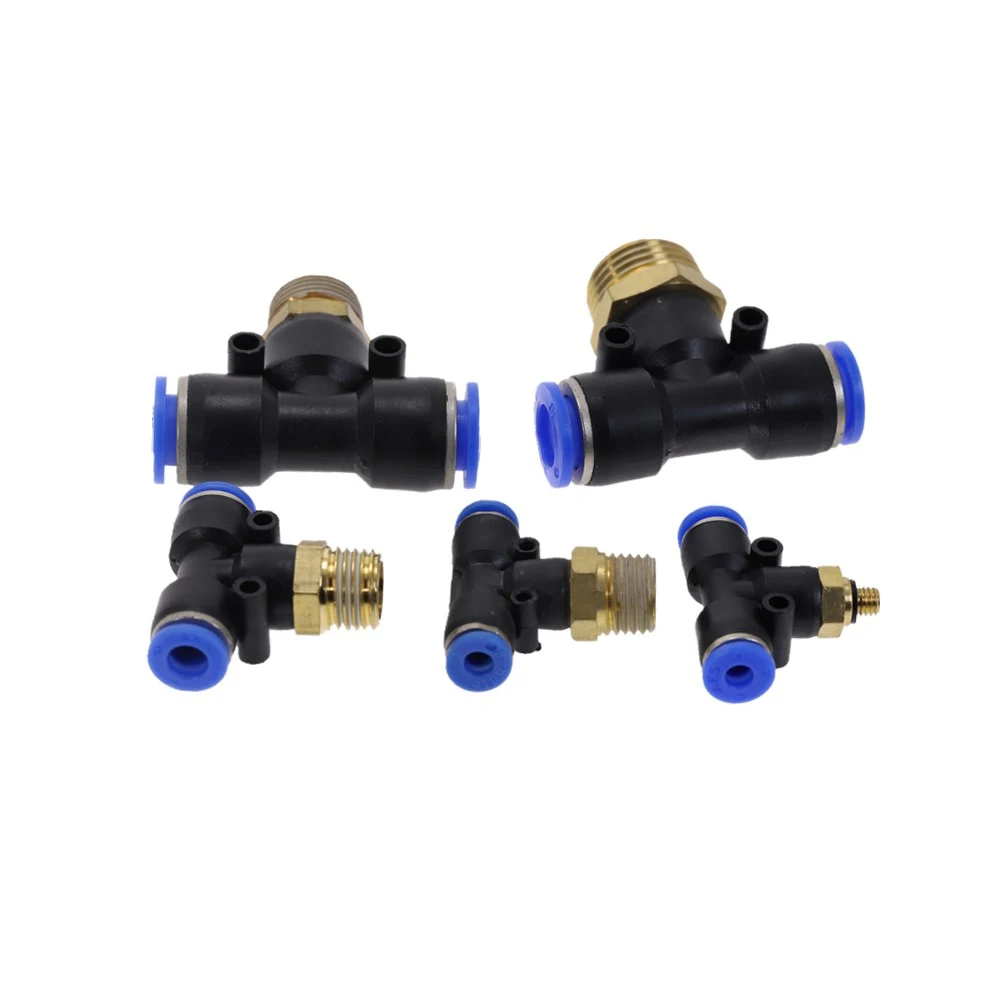 Пневматический фитинг воздушный соединитель t образной формы тройник PB 4 мм 6 8 10 12