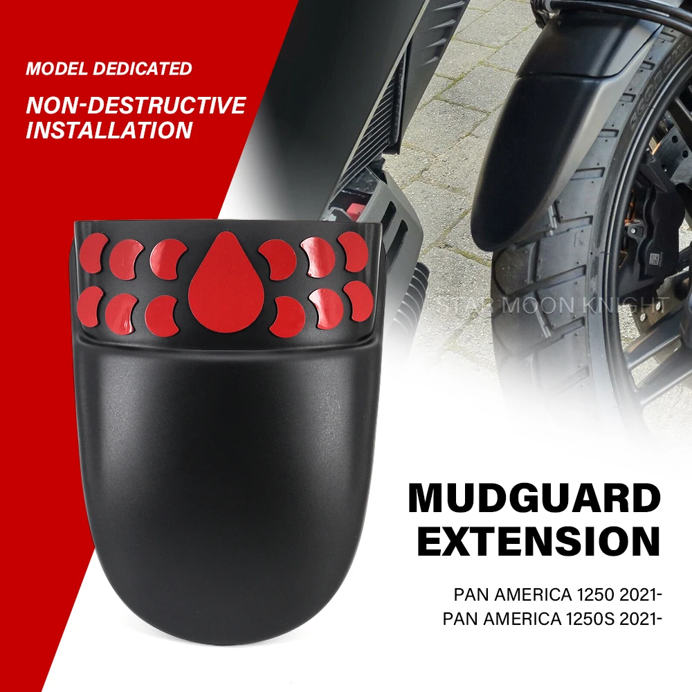 

Motorcycle Accessories Front Mudguard Fender Extender Extension For HARLEY PAN AMERICA 1250 S PA1250 PA 1250 2021 2022 -