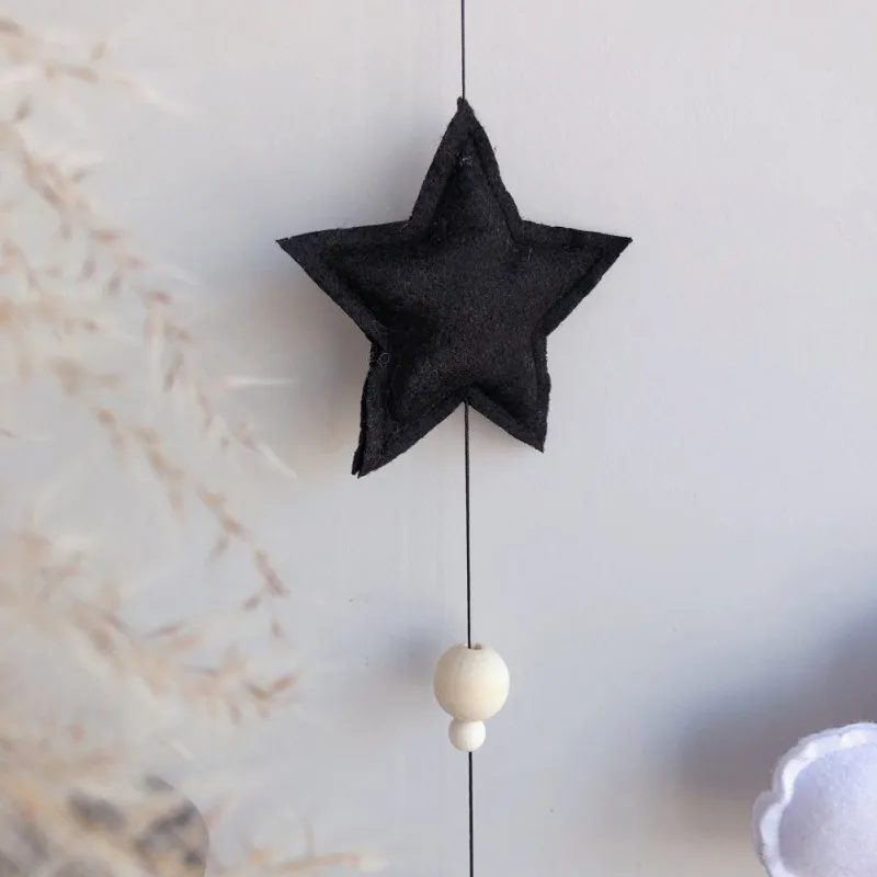 

Felt Clouds Wooden Pendents Wall Hanging Ornament Home Kids Room Decoration Nursery Photography Props Gift