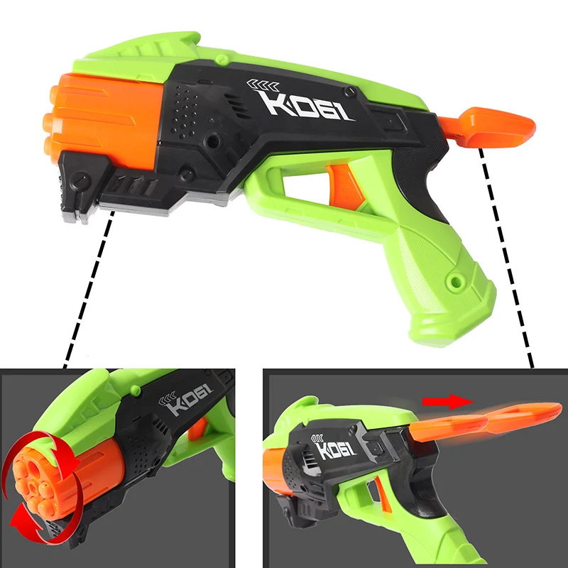 

NR sending children to play a large emitter boy soft bullet electric toy The field gun