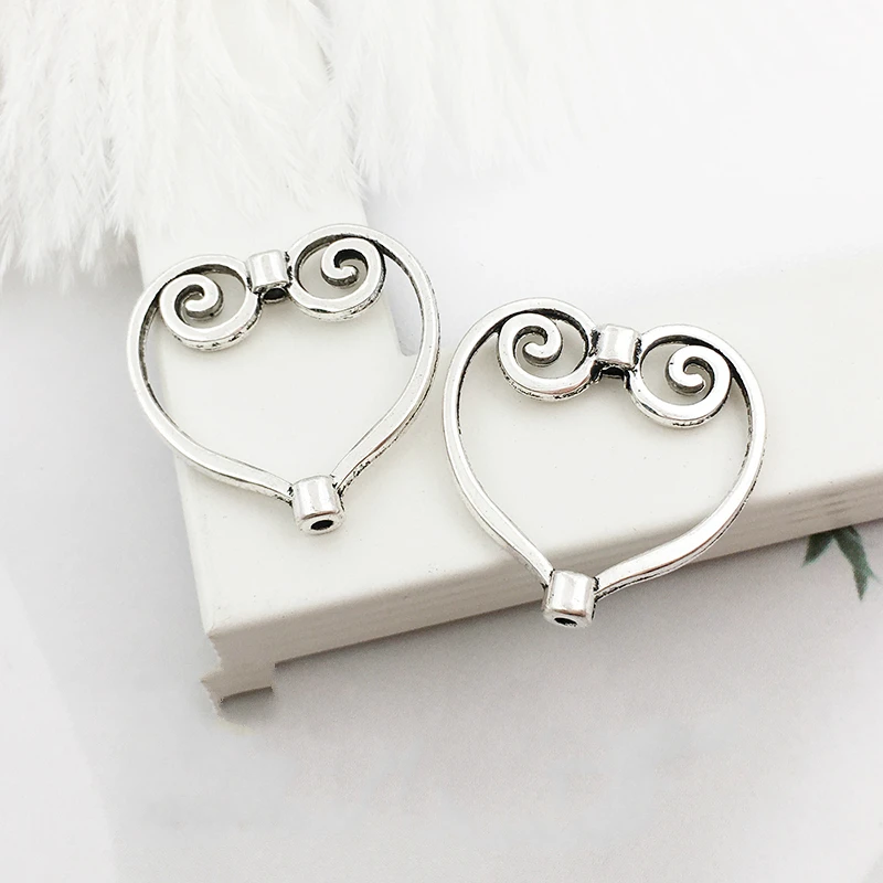 50 шт. подвески в форме сердца 20 мм x 21 сделай сам изготовление ювелирных изделий