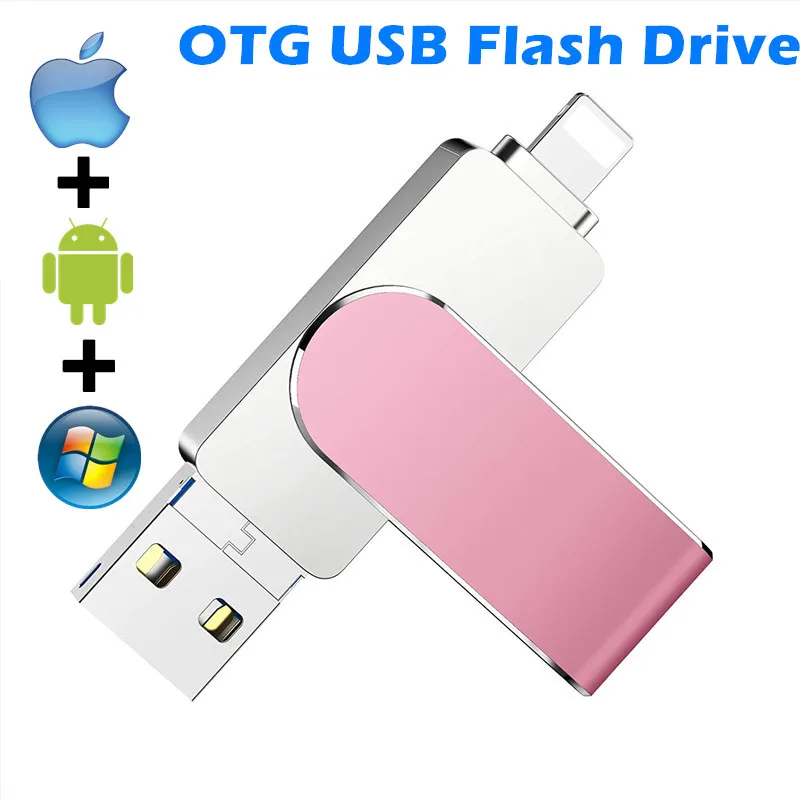 PINK OTG USB Flash Drive for iphone12/11/X/9/8/7/6/5S 64GB 128GB Pendrive for lightning/micro usb/computer 16GB 32GB U DISK
PINK OTG USB Flash Drive for iphone12/11/X/9/8/7/6/5S 64GB 128GB Pendrive for lightning/micro usb/computer 16GB 32GB U DISK
