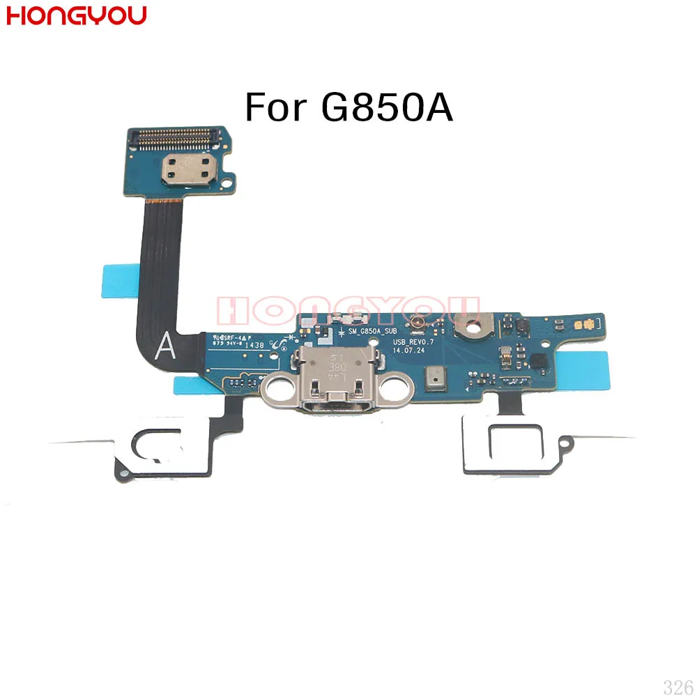 USB коннектор для зарядки док станции разъем штекер гибкий кабель Samsung Galaxy Alpha G850A SM