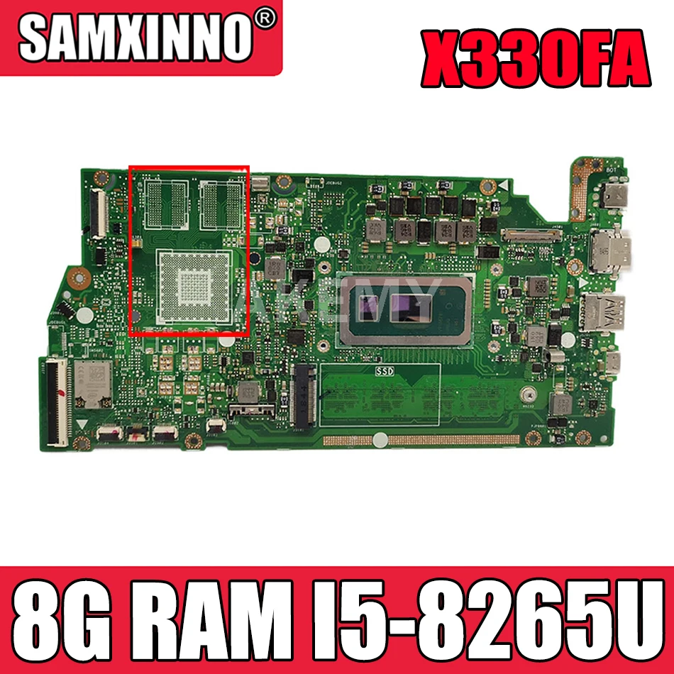 

Для ASUS VivoBook S13 X330FA X330FN X330FD S330FA S330FN S330F Laotop материнская плата 8 ГБ ОЗУ I5-8265U GM