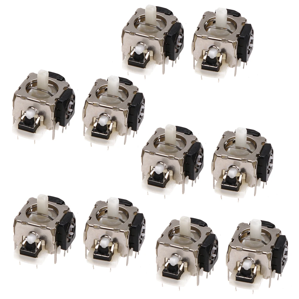 10Pcs Good Replacement for Sony 3D Analog Joystick Axis Sensor Module PS 3 PS3 Controller Pins only Repair | Электроника